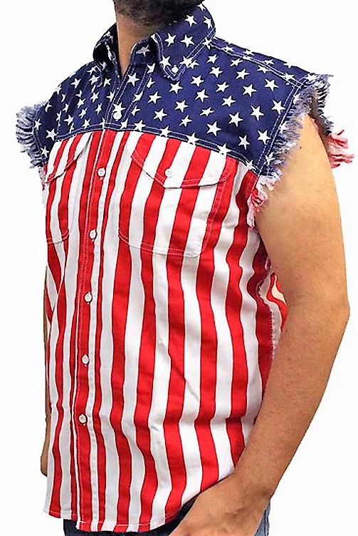 USA Flag Cutoff Shirts